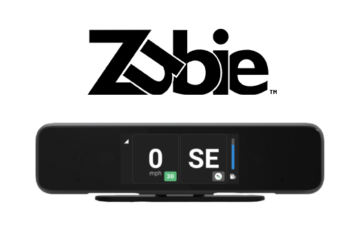Zubie logo and dashcam